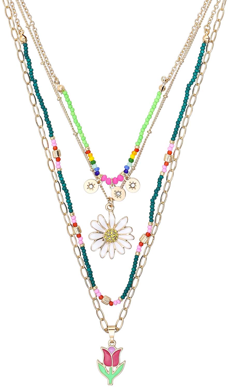 Layering ketting - Radiant Flower