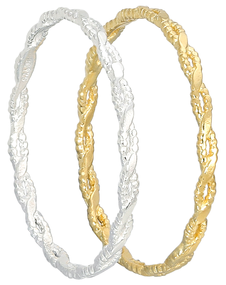 Set di anelli - Braided Duo