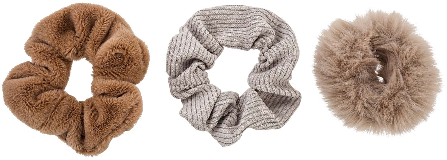 Haargummi-Set - Soft Brown