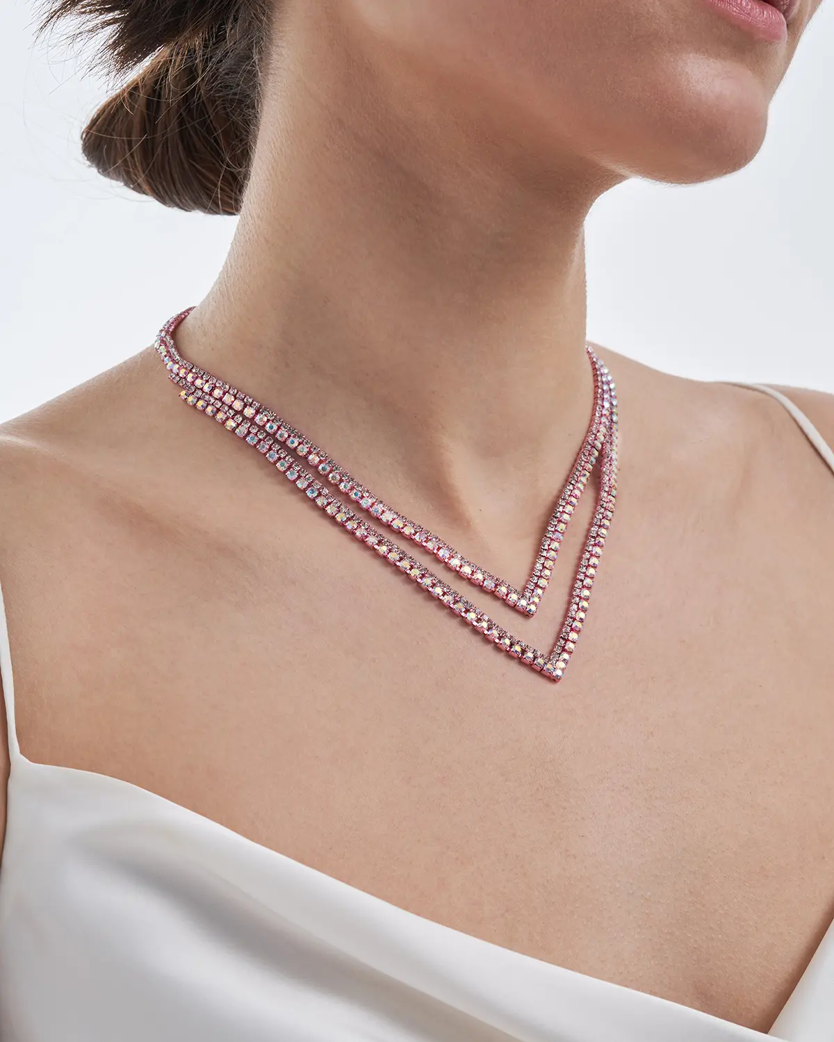 Layering Kette - Bright Pink