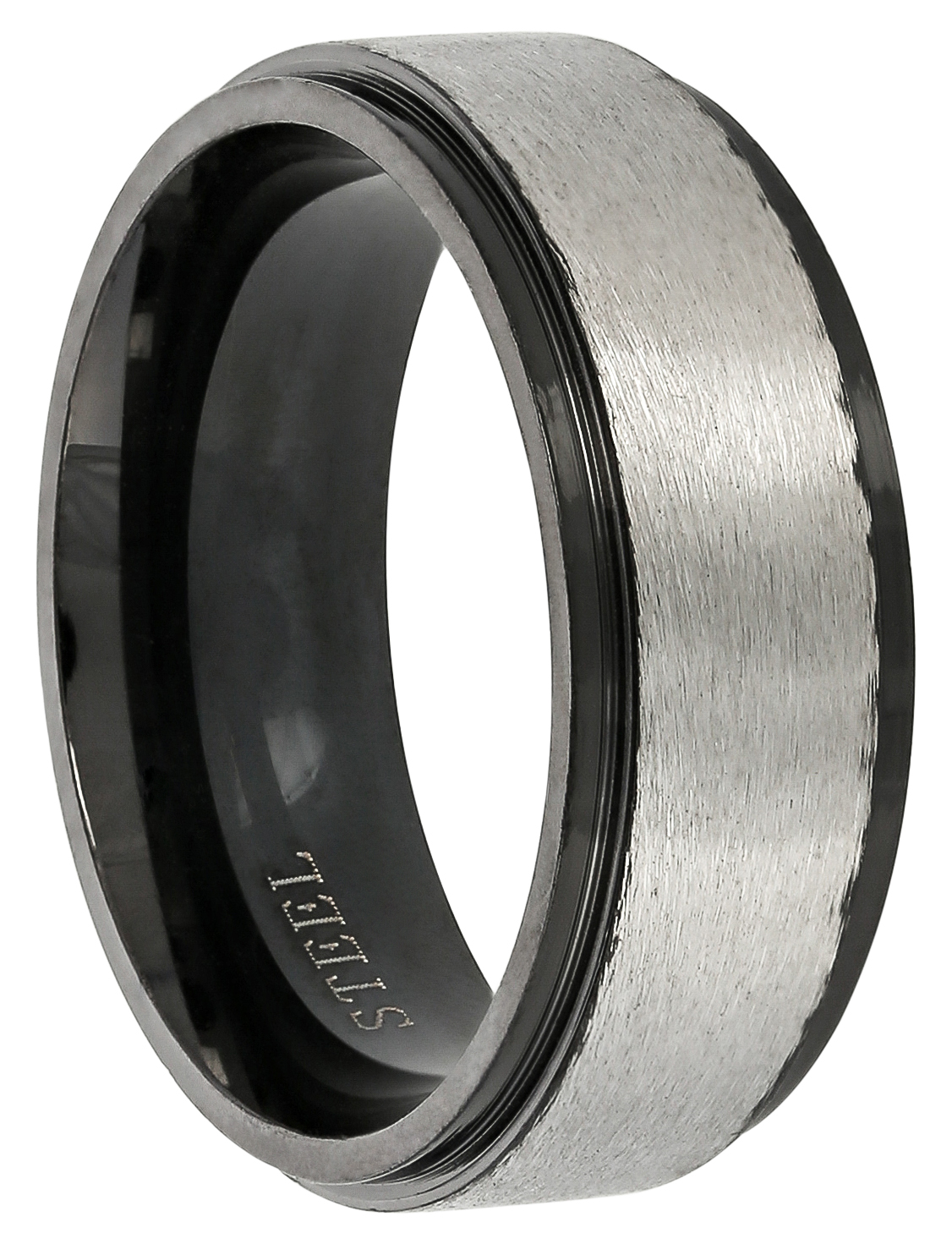 Herren Ring - Black&Silver
