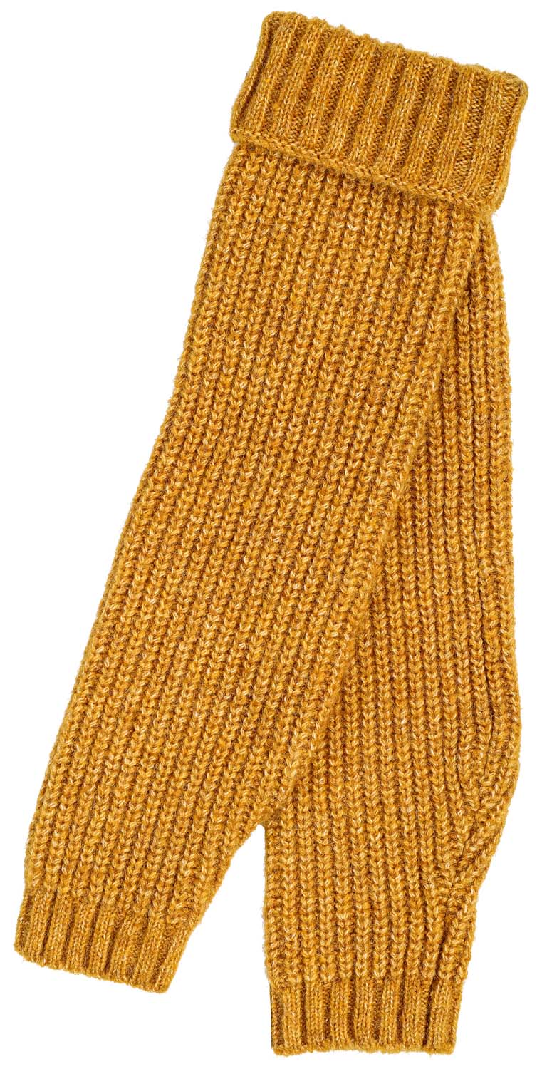 Beenwarmers - Knitted Mustard