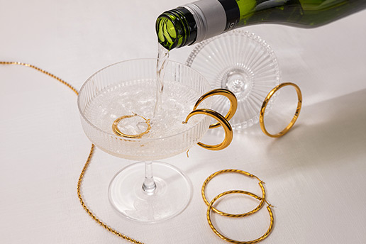 ring, gold ring, ring set, jewelry, champagne glass, champagne, gläser, ringe, ring-schmuck, goldringe