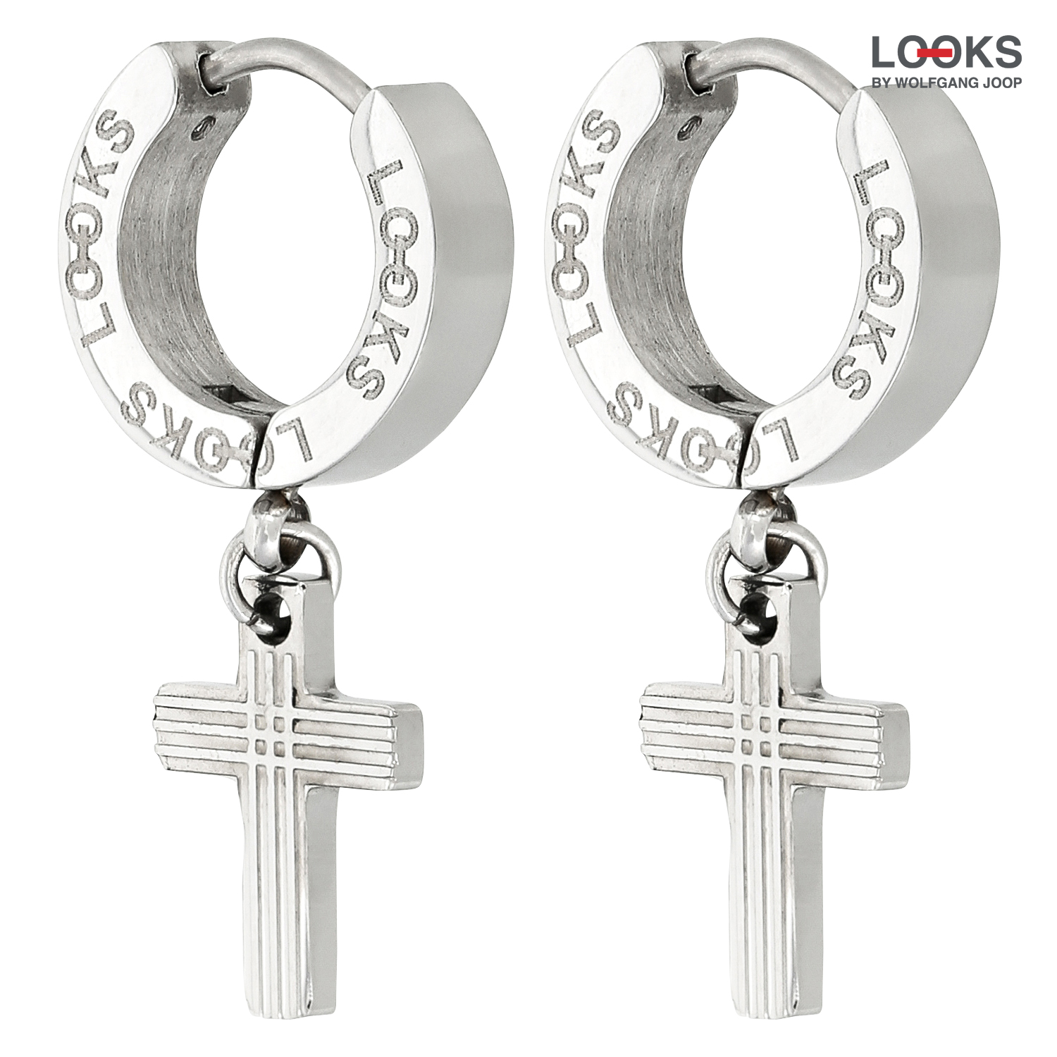 Aros para hombre - Engraved Cross