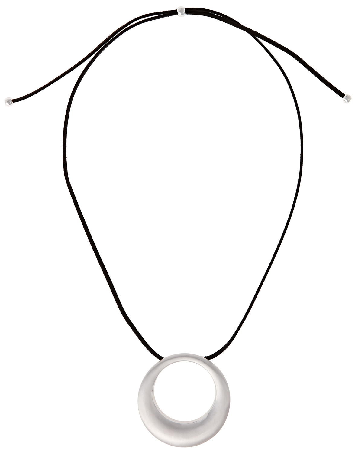 Tuscany Silver Collana Donna In Argento 925 Con Disco Ovale Lavorato, Lunghezza 46 Cm, Hallmark 925