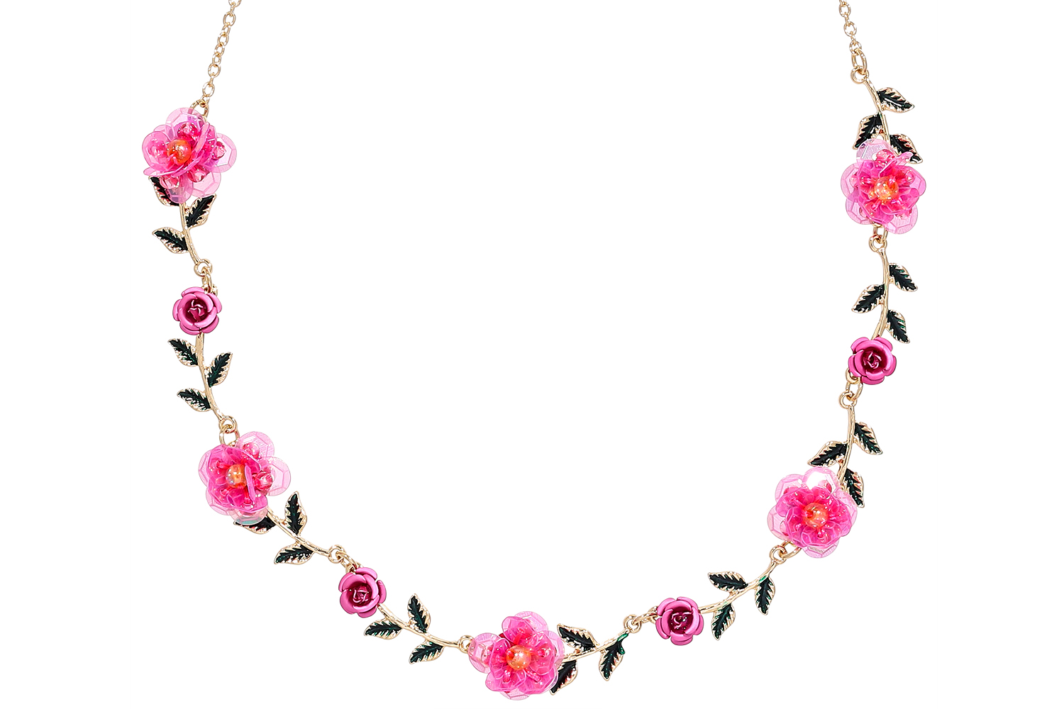 Collier - Pink Roses