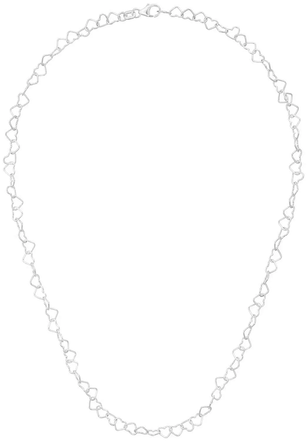 Collier - Silvery Hearts
