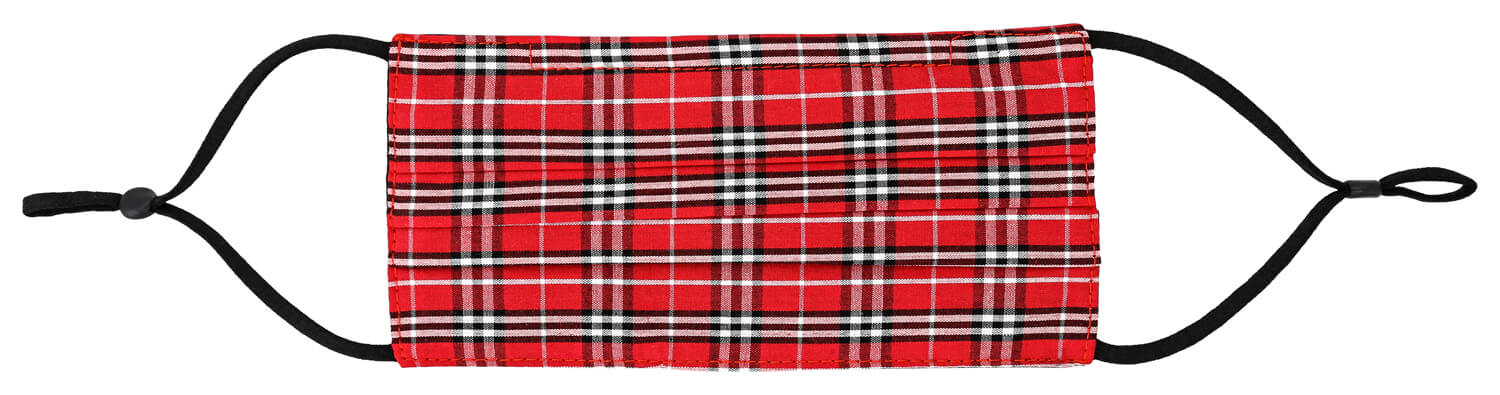 Mundbedeckung - Red Plaid