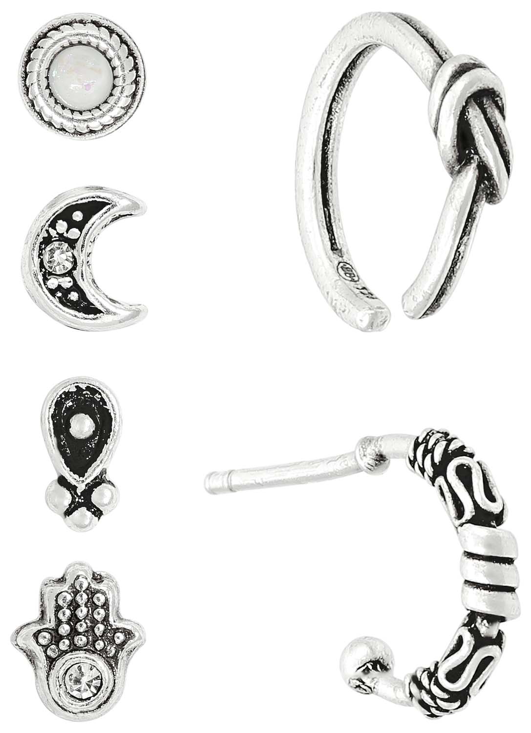 Oorbellen set - Silver Karma Oorbellen set - Silver Karma