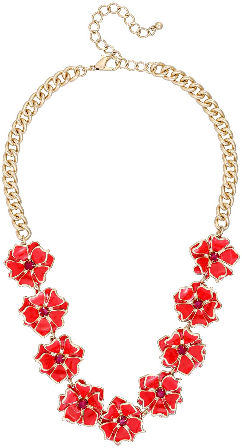 Kette - Red Flowers Kette - Red Flowers