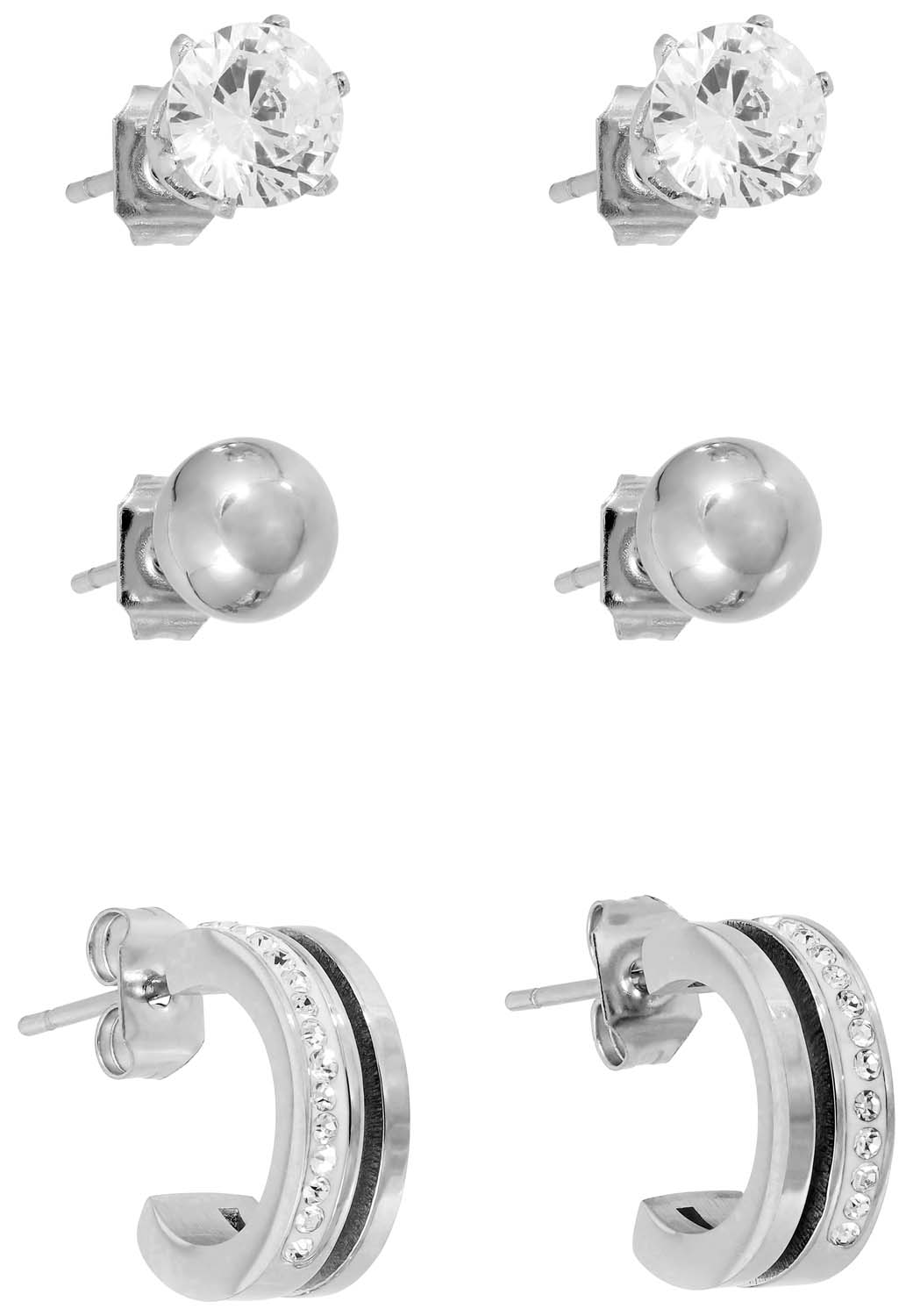 ohrringe, studien, kristall, silber, ohrringe