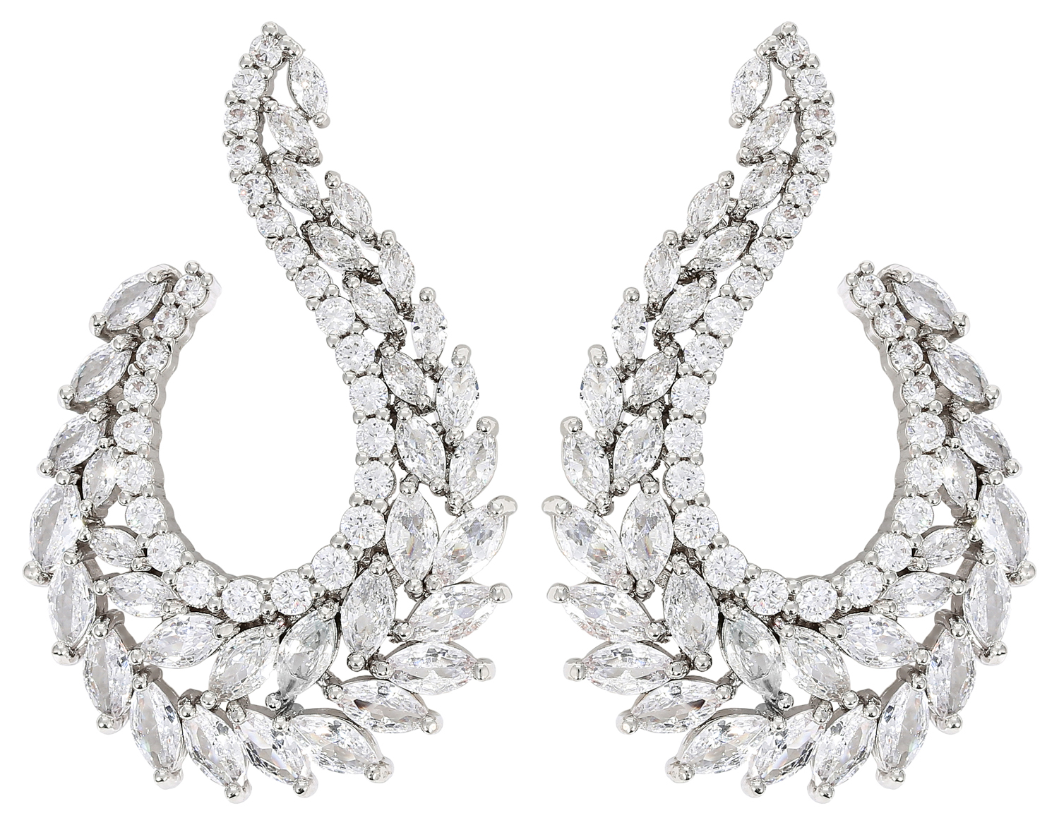 Orecchini a perno - Feather Drops