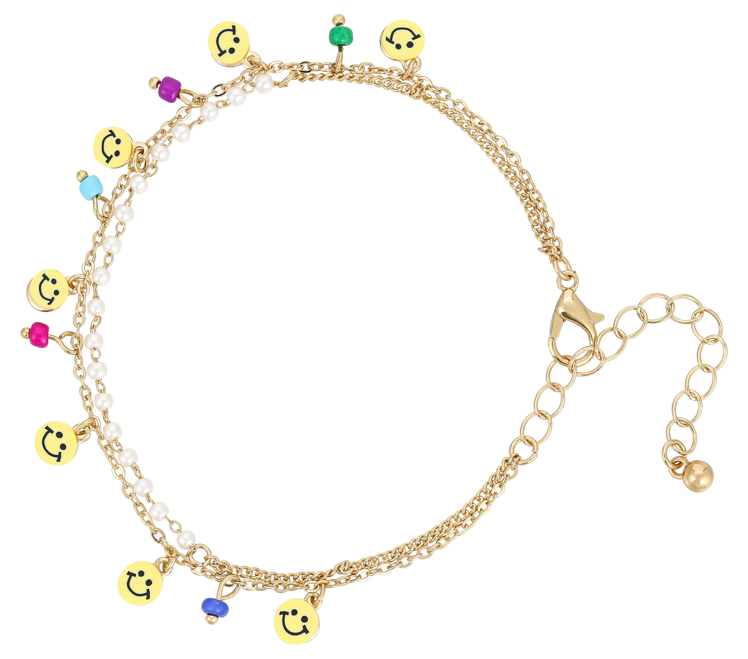 Pulsera con colgantes - Smiling Faces