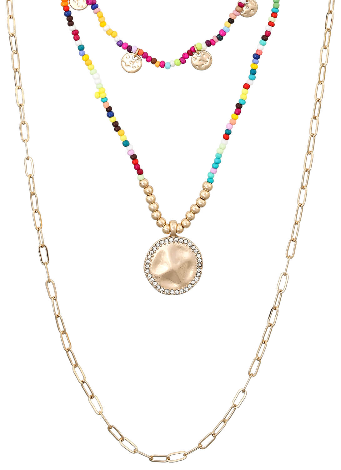 Layering Kette - Sparkling Coin