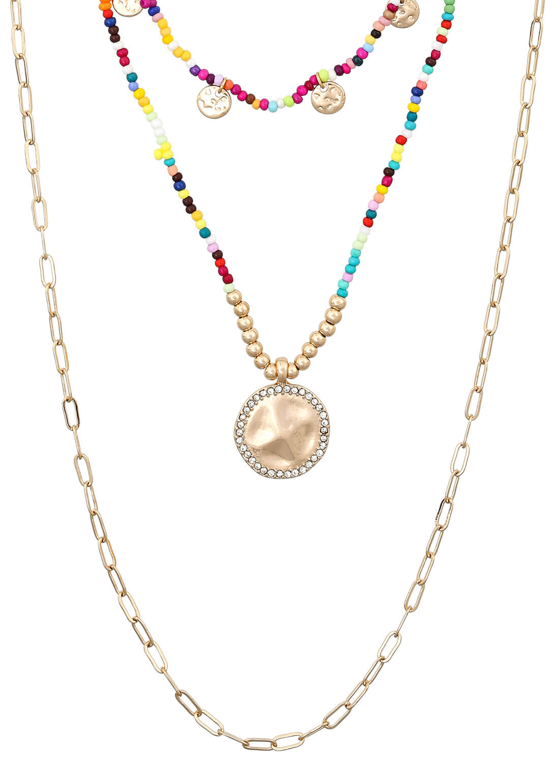 Collier multi-rangs - Sparkling Coin