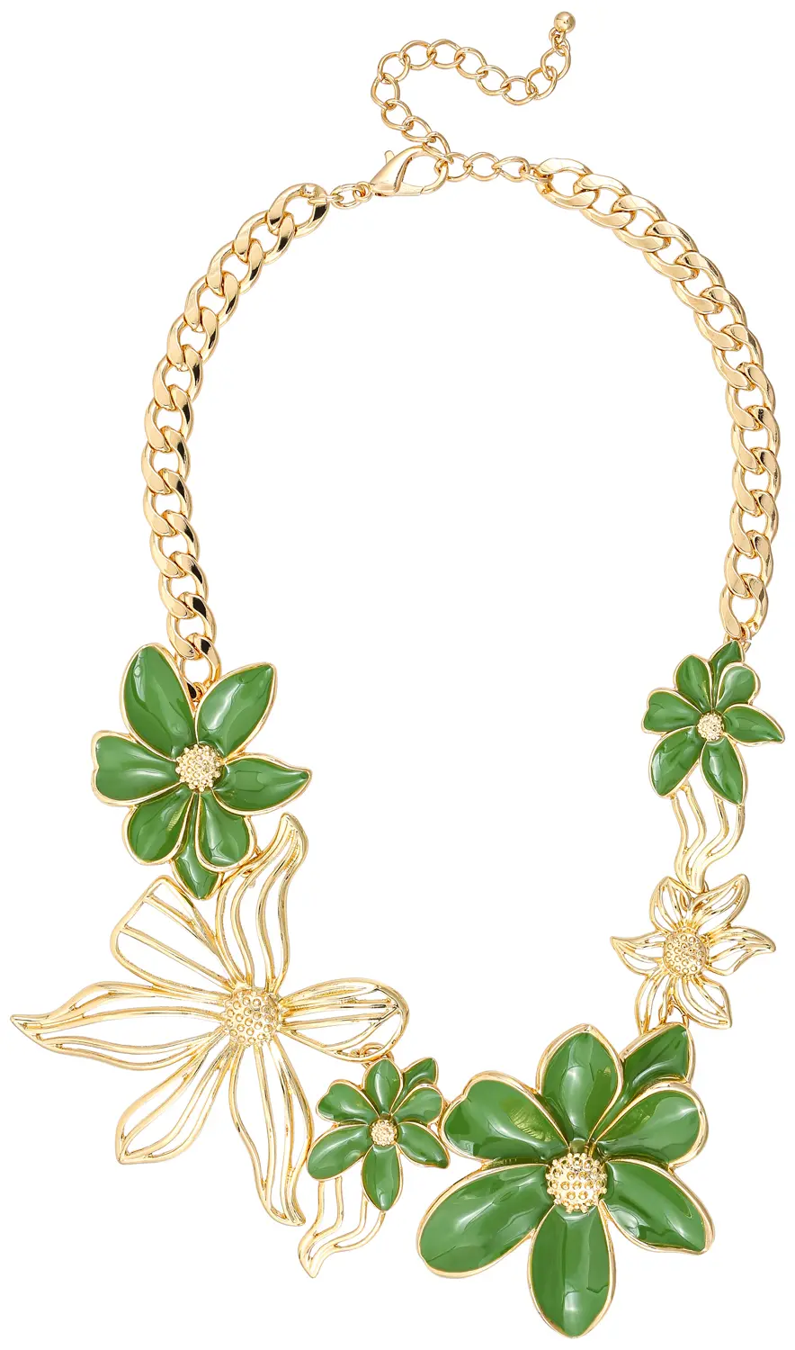 Collier - Olive Flowers
