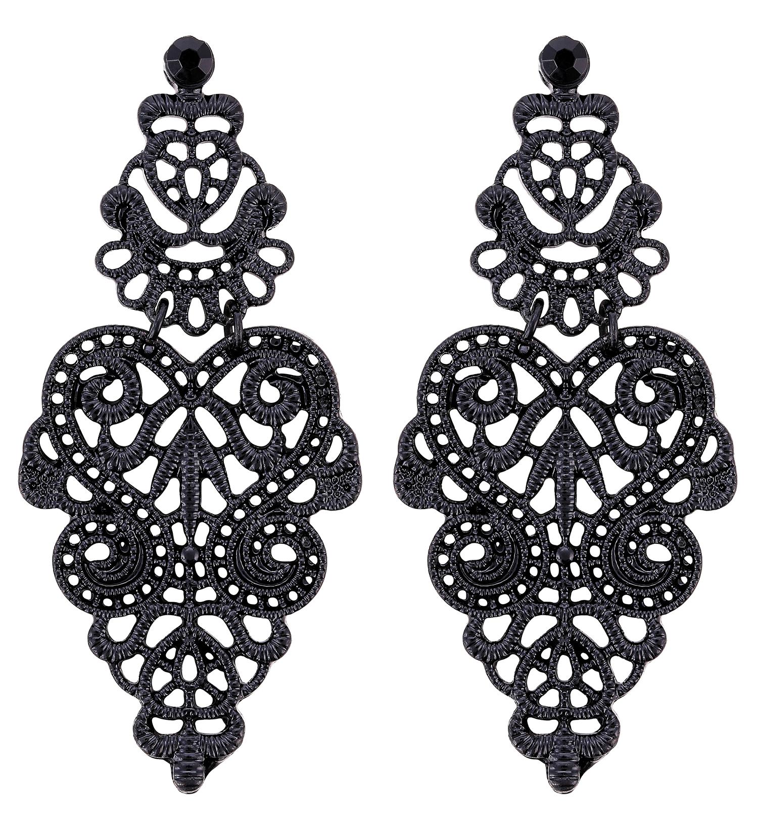 Boucles d'oreilles - Black Heart