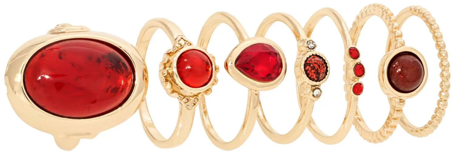 Set di anelli - Romantic Red