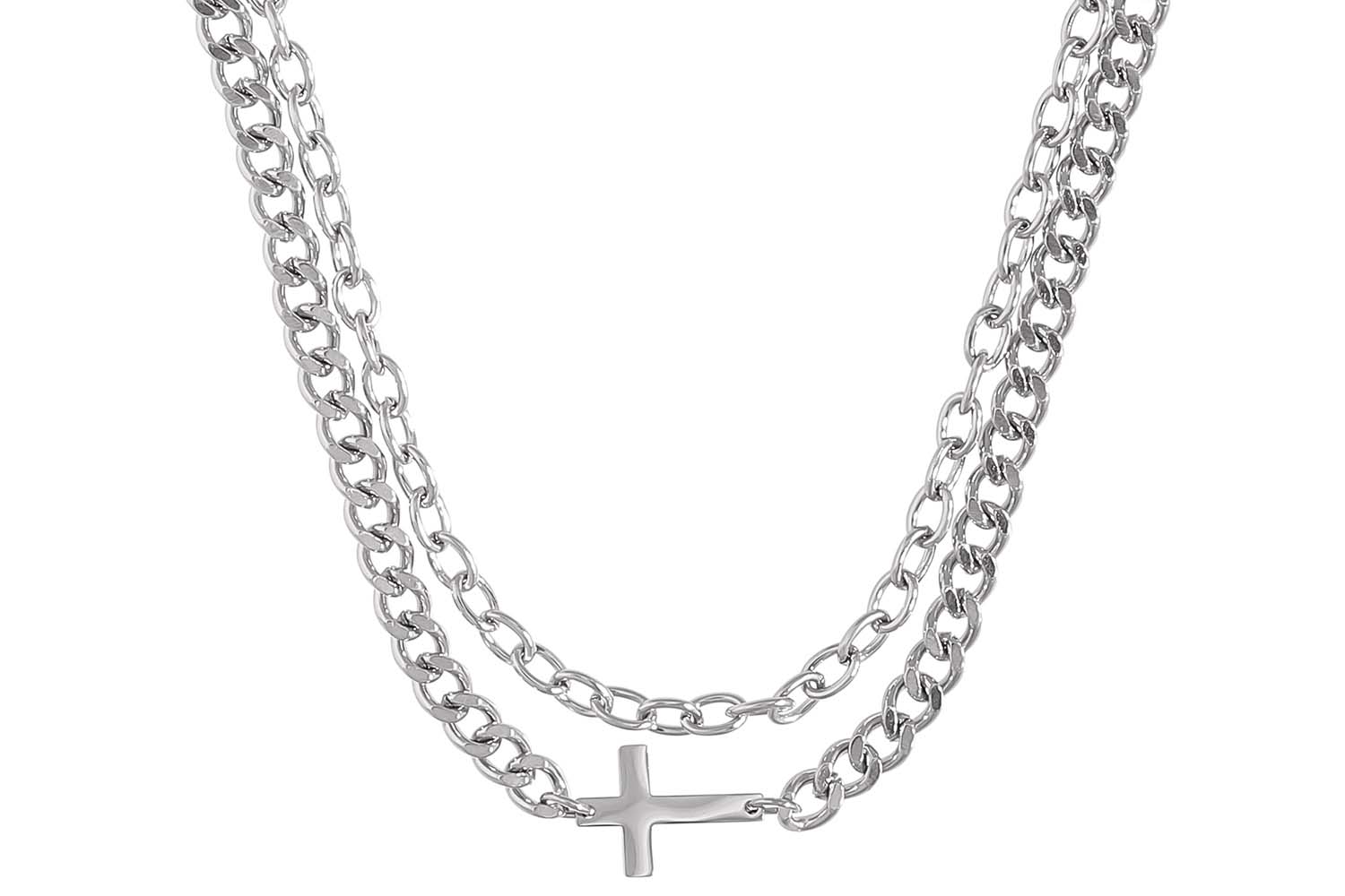 Layering ketting - Small Cross