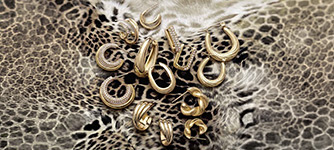 schmuck, ohrringe, ringe, gold, tierdruck-hintergrund