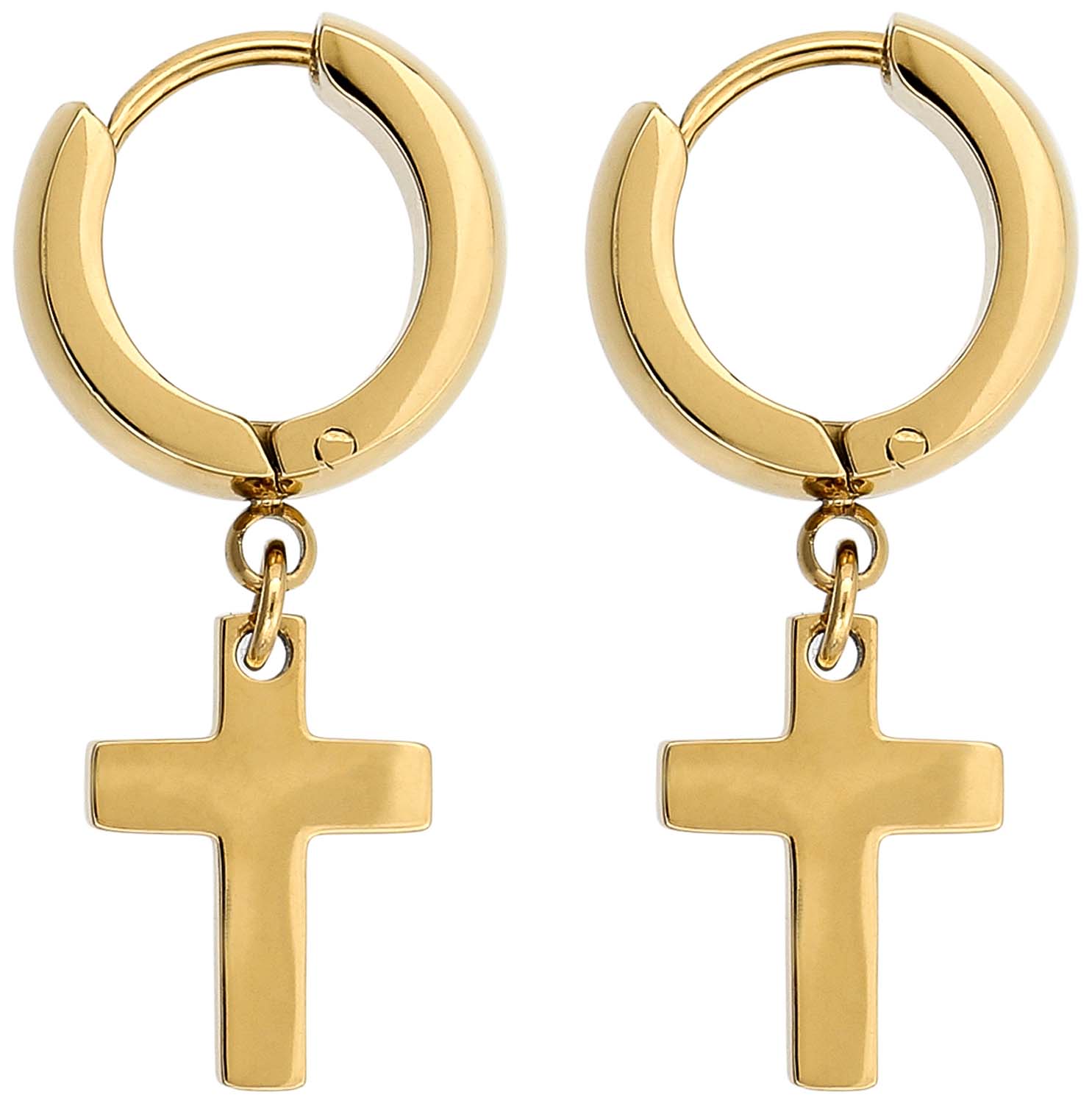 Aros para hombre - Gold Cross