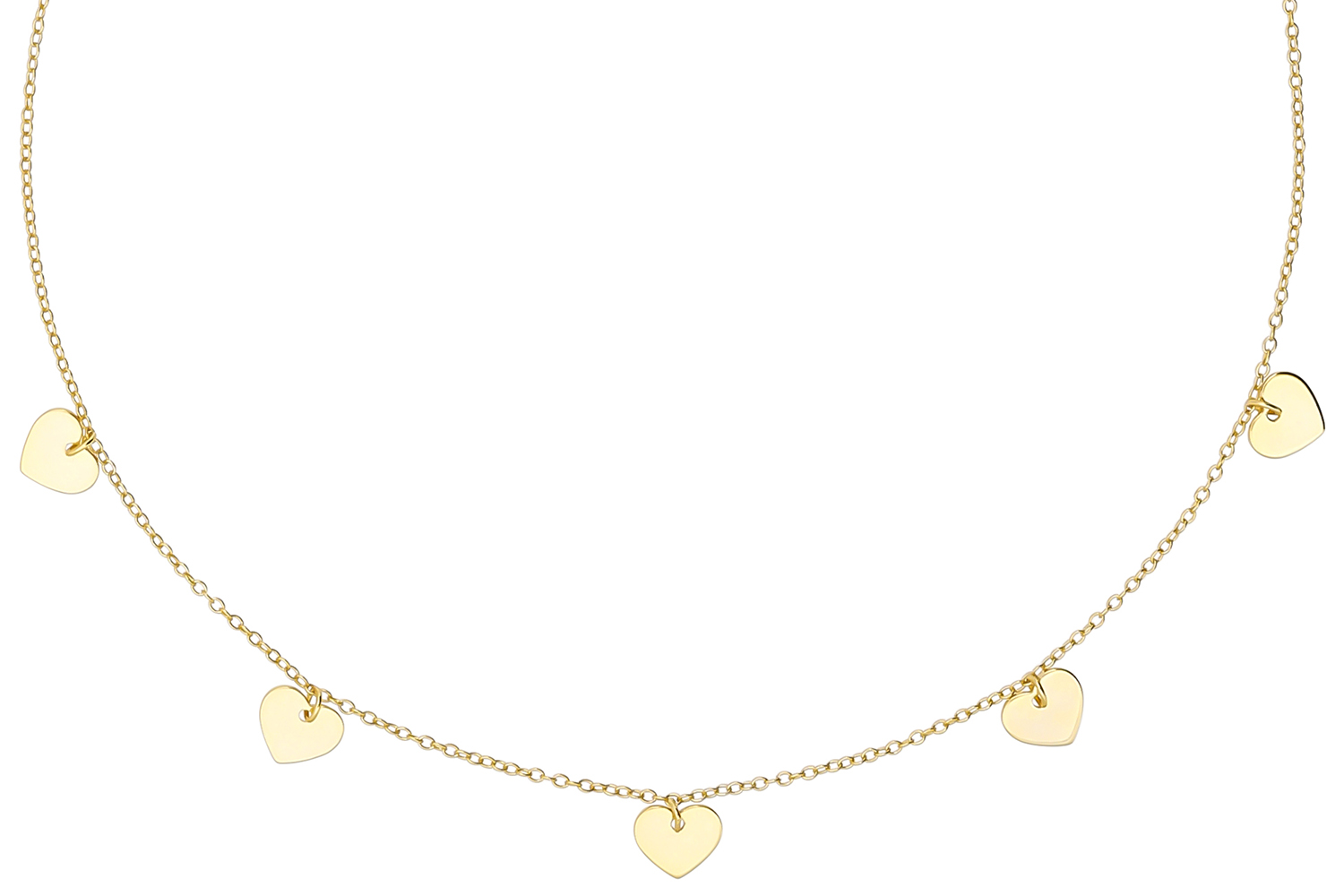 Collier ras du cou - Five Hearts