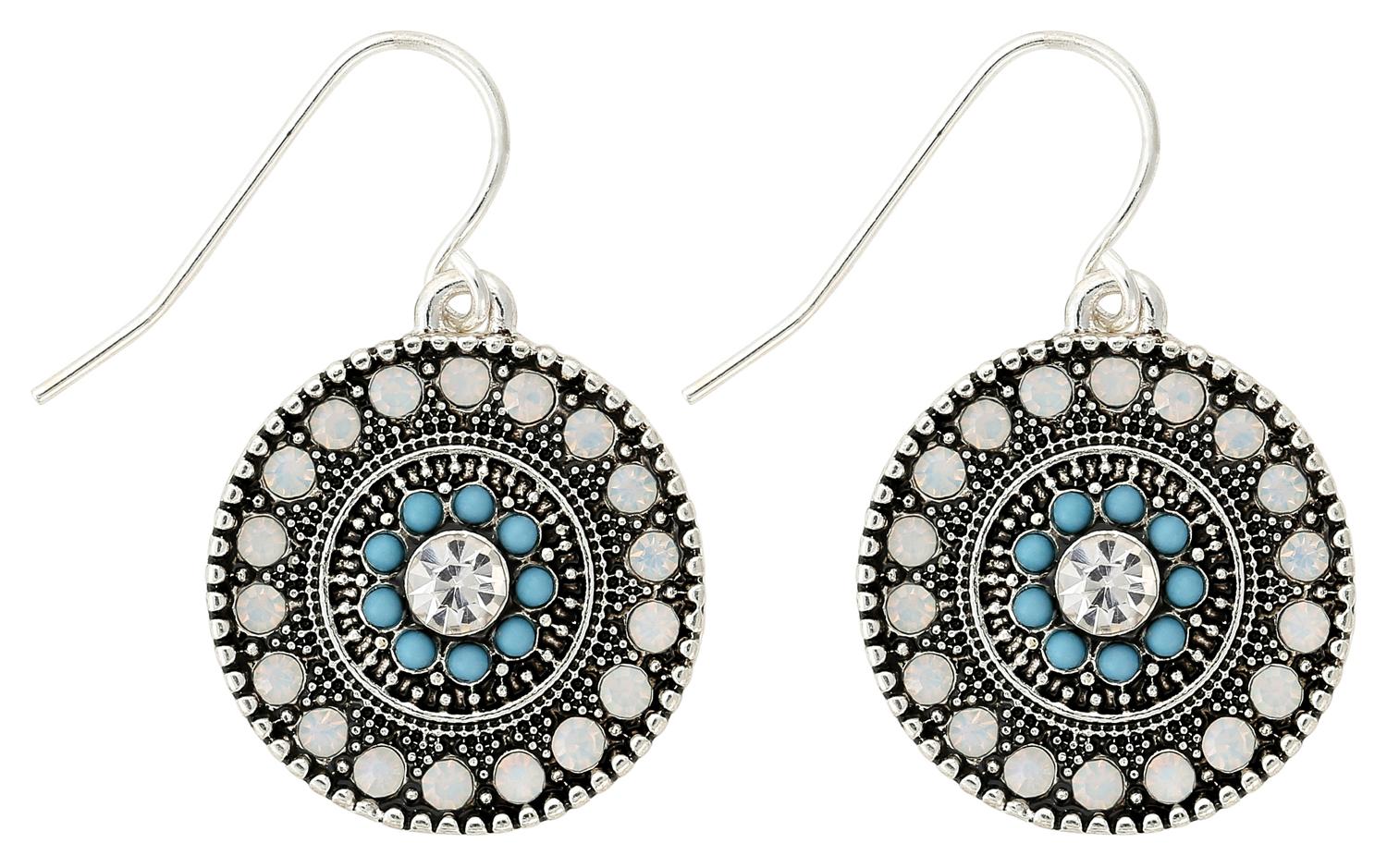 Boucles d'oreilles - Bluish Circle