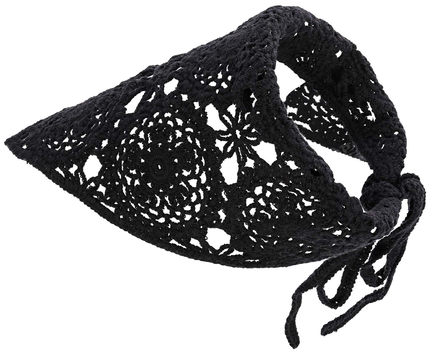 Fascia per capelli - Crocheted Black