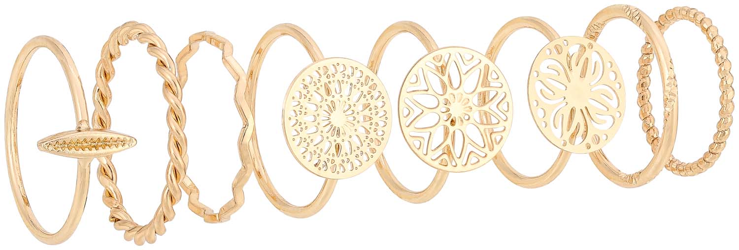 Ring-Set - Boho Gold