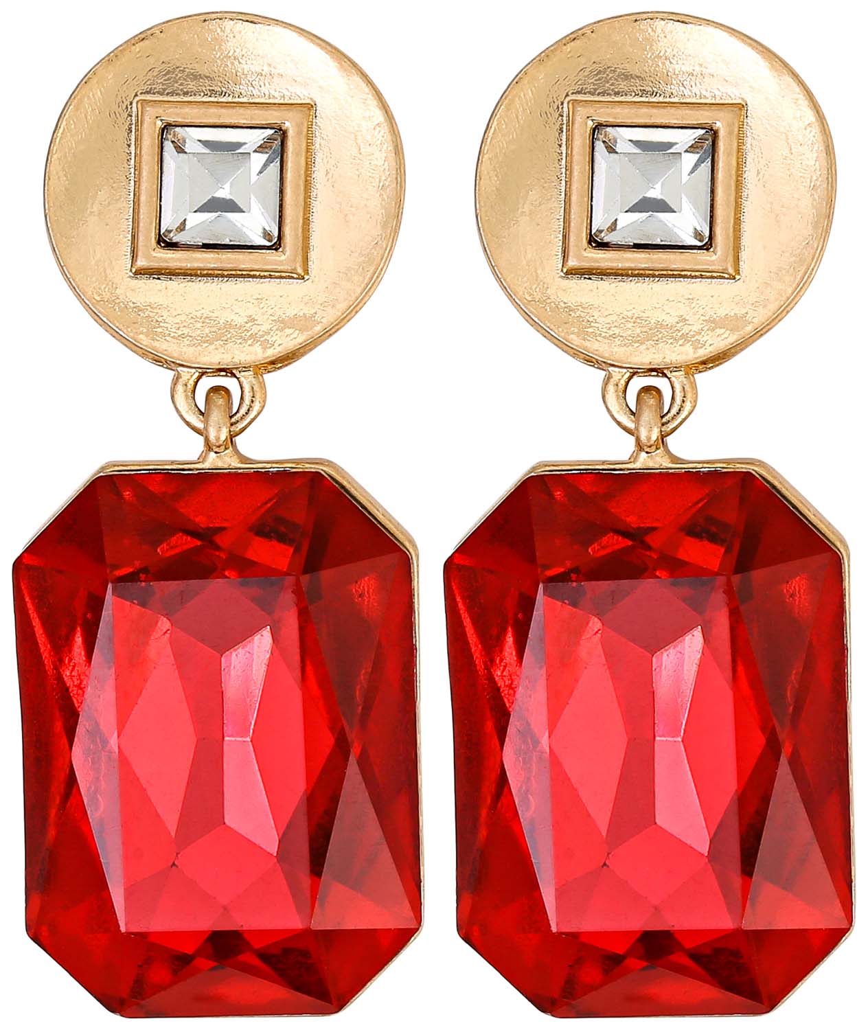 Orecchini a perno - Royal Red