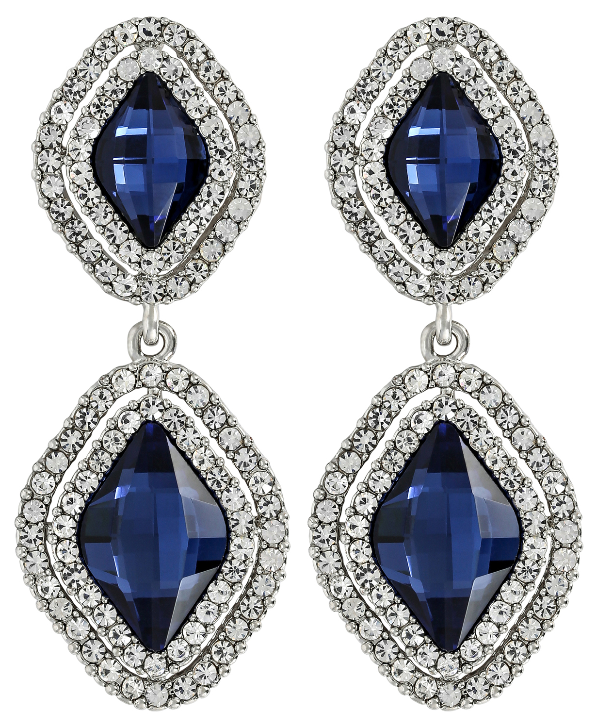 Pendientes - Blue Diamonds