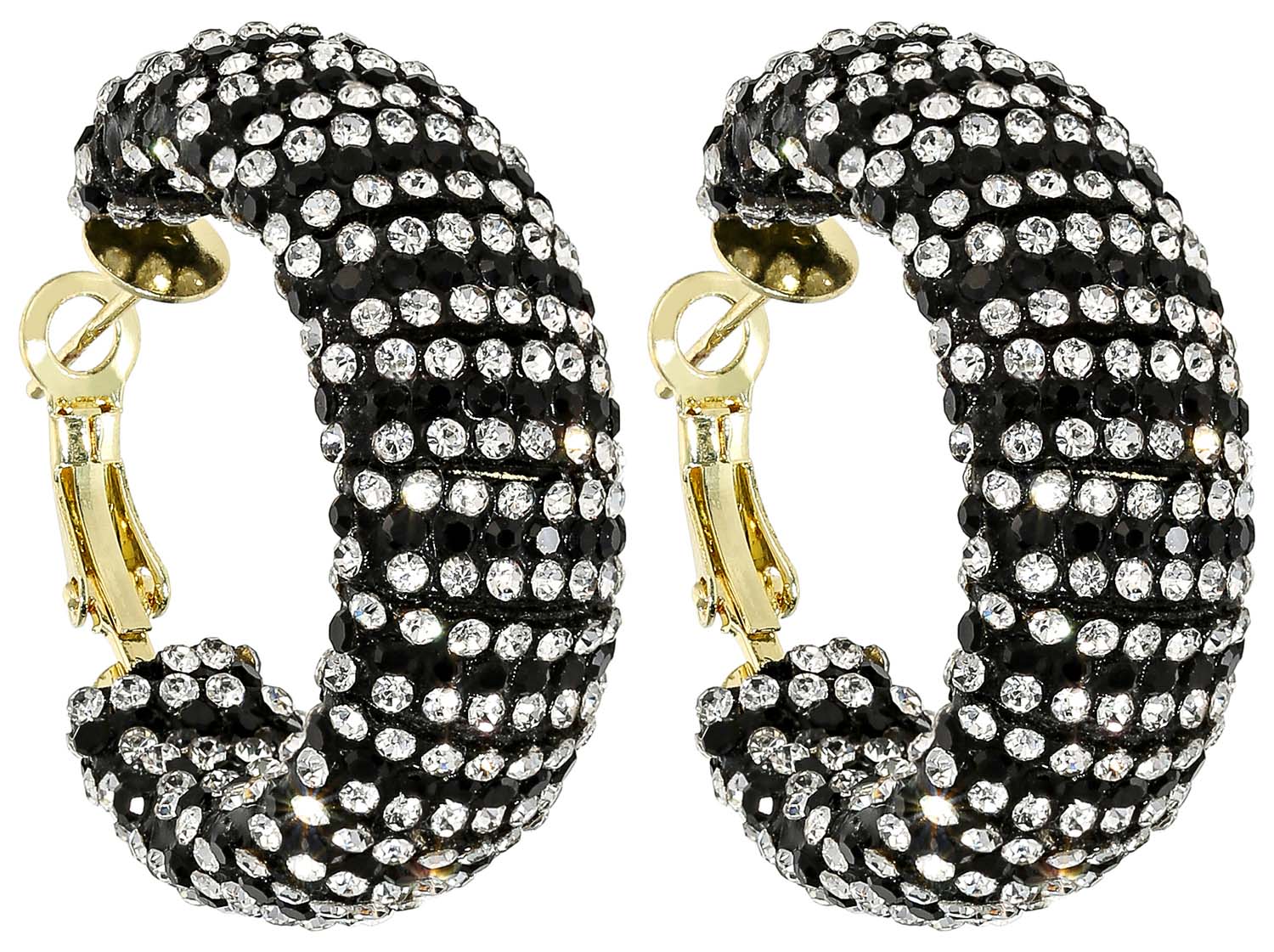 Creolen - Black Sparkles Creolen - Black Sparkles