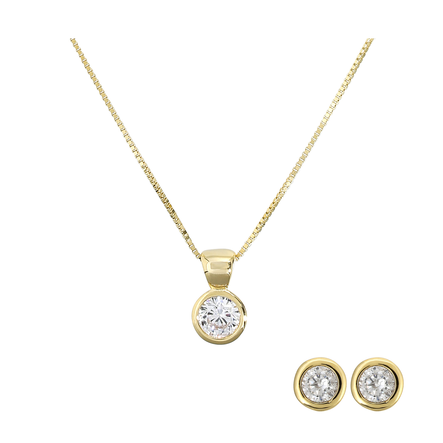 Ensemble de bijoux - Round Gold