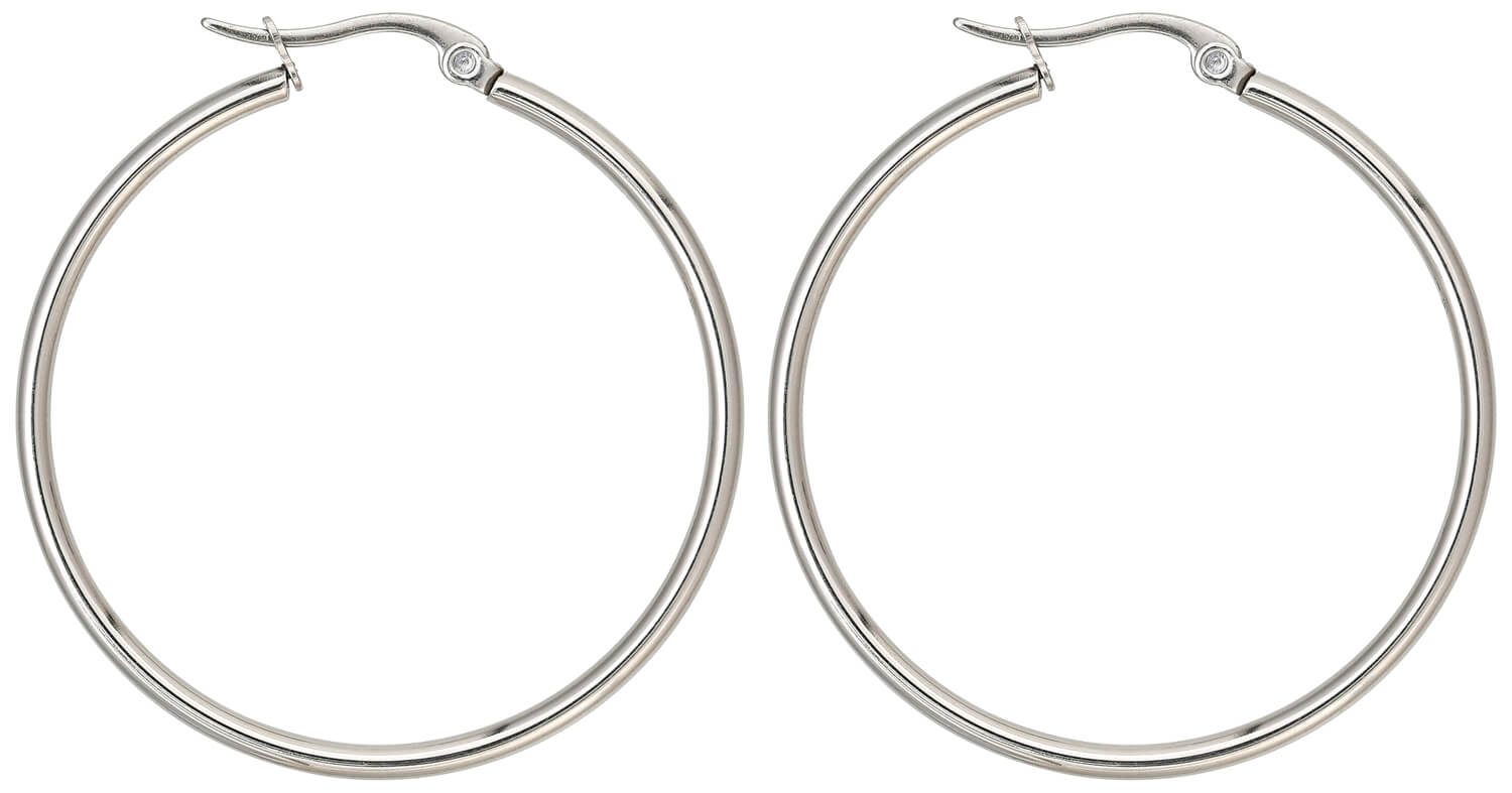 ohrringe, hoop-ohrringe, silber, große-hänger, ring-design