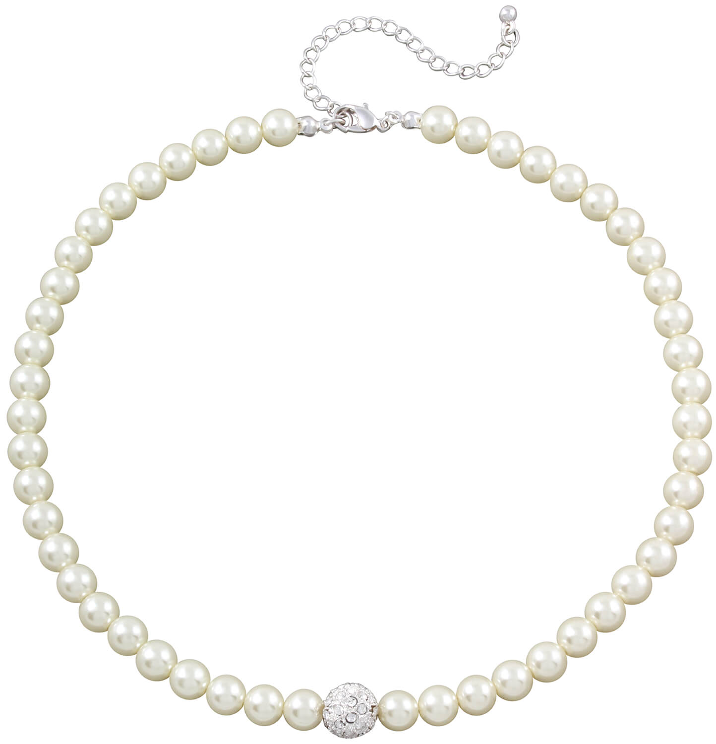 Collier - rhinestone ball