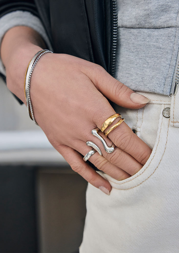 ring, anklet, handschmuck, silberring, goldring
