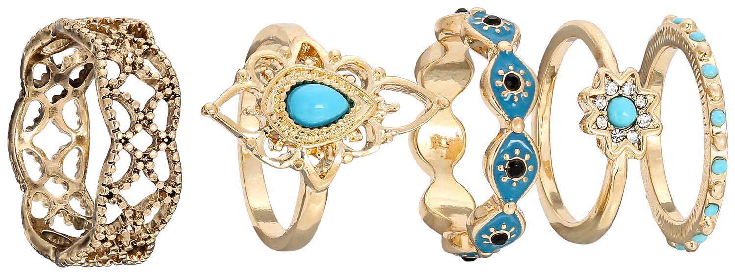 Ringen set - Golden Ornament