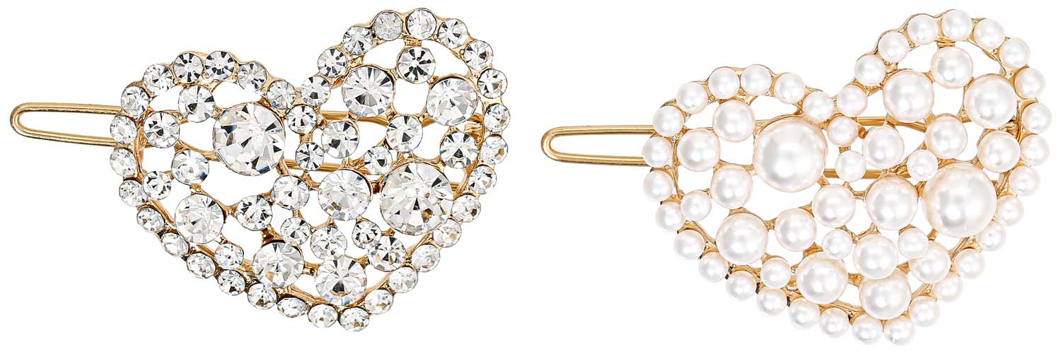 Haarspangen-Set - Heart Duo