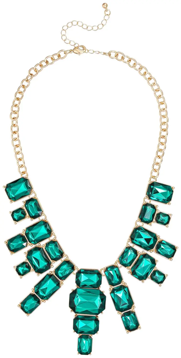Collier - Green Rectangles