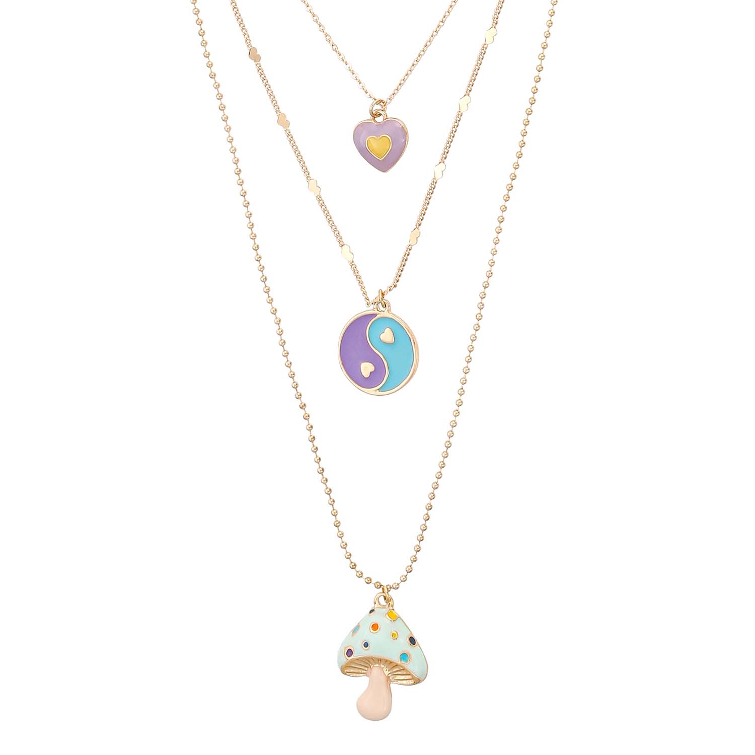 Layering Kette - Pastel Mushroom Layering Kette - Pastel Mushroom