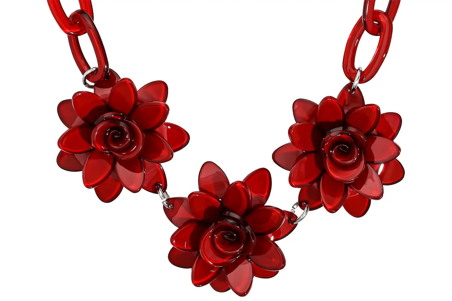 Collier - Blooming Red