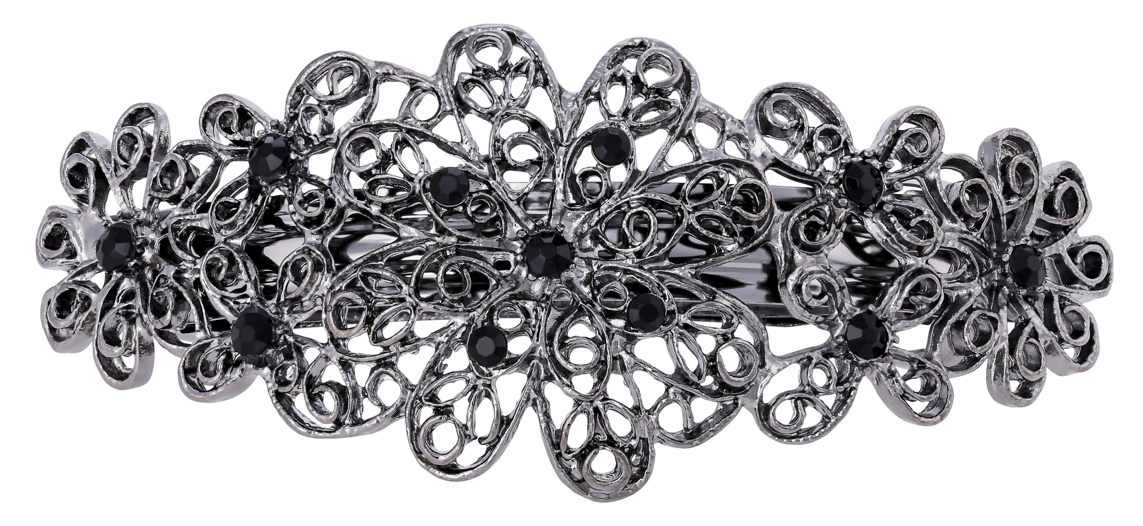 Barrette - Grey Flower Barrette - Grey Flower