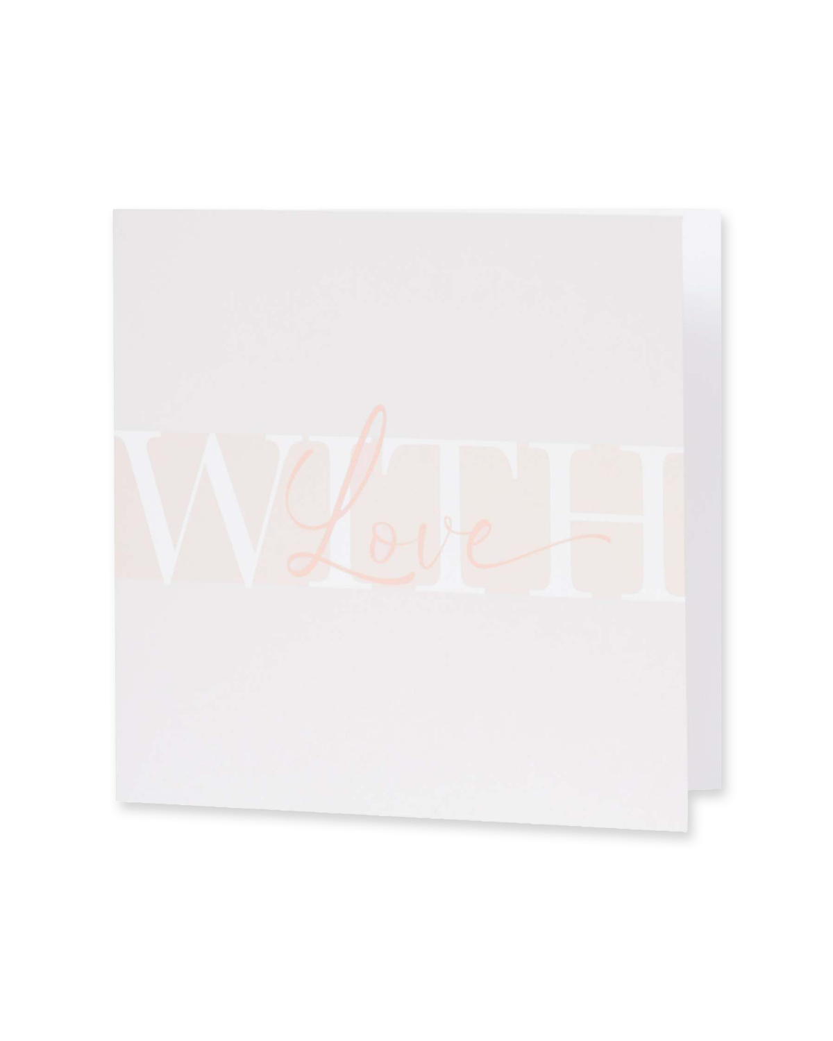 Lippenstift-Box, Schmuckkarte, Love, Rahmenlos, weiß