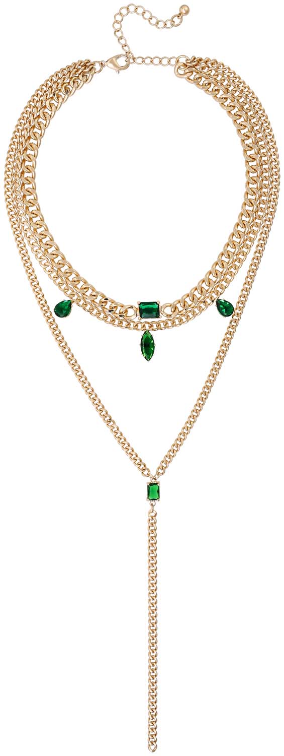 Collier multi-rangs - Cute Green