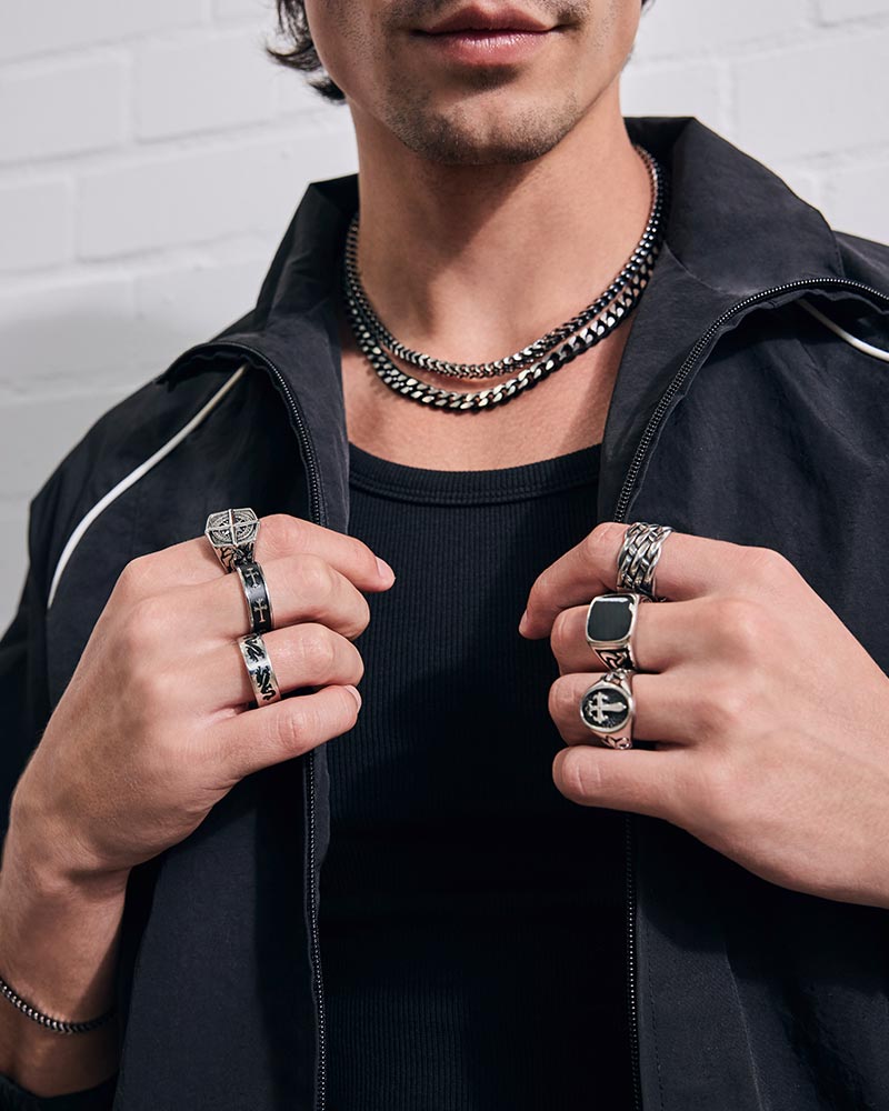 Halskette, Kette, Ringe, Schmuck, Männer