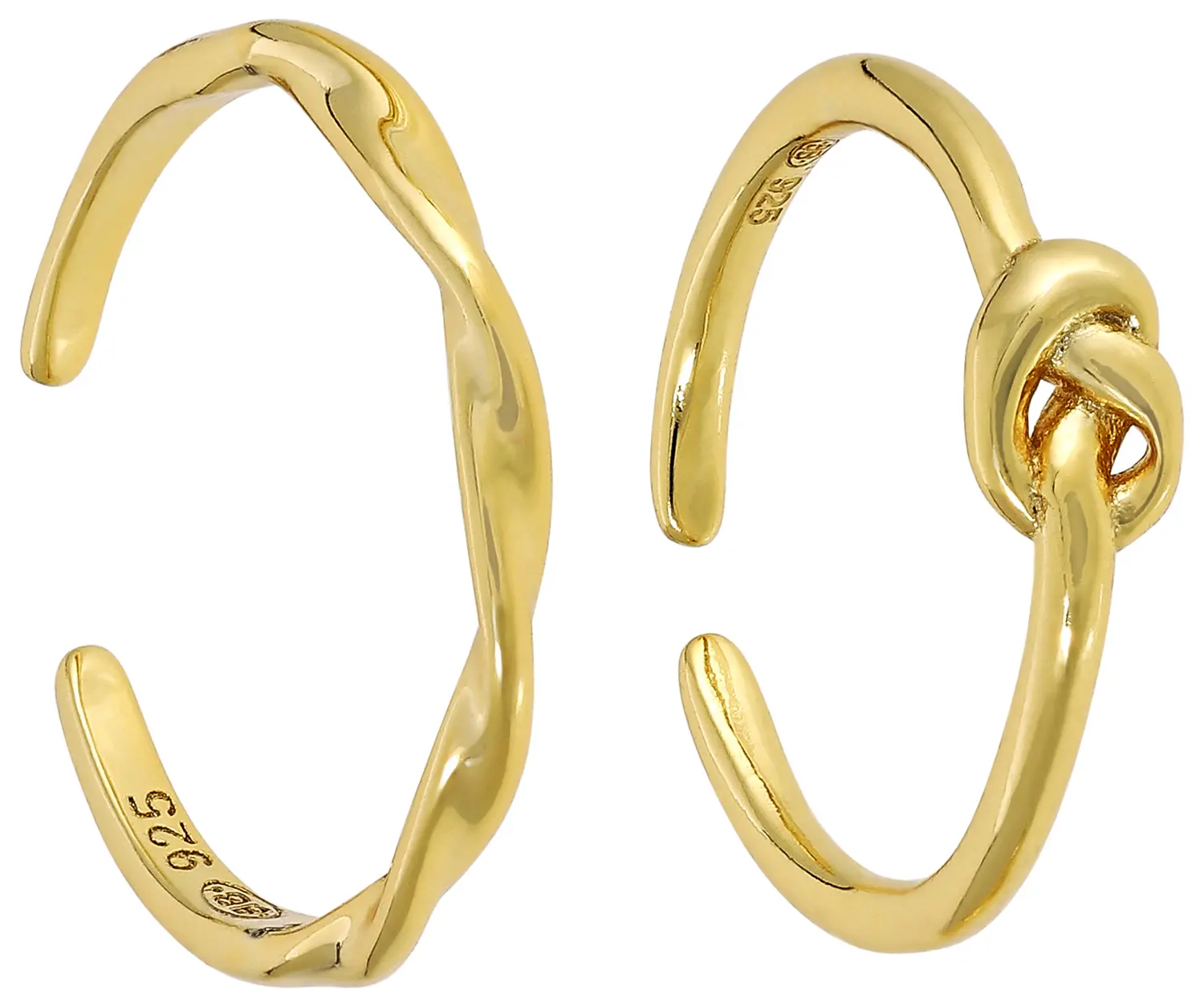 Set di anellos da piede - Golden Duo