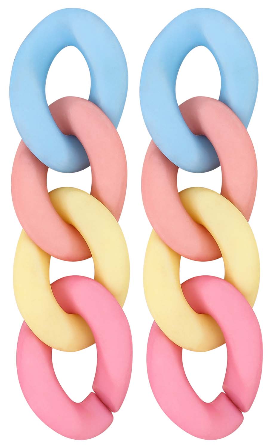 Boucles d'oreilles - Pastel Chain