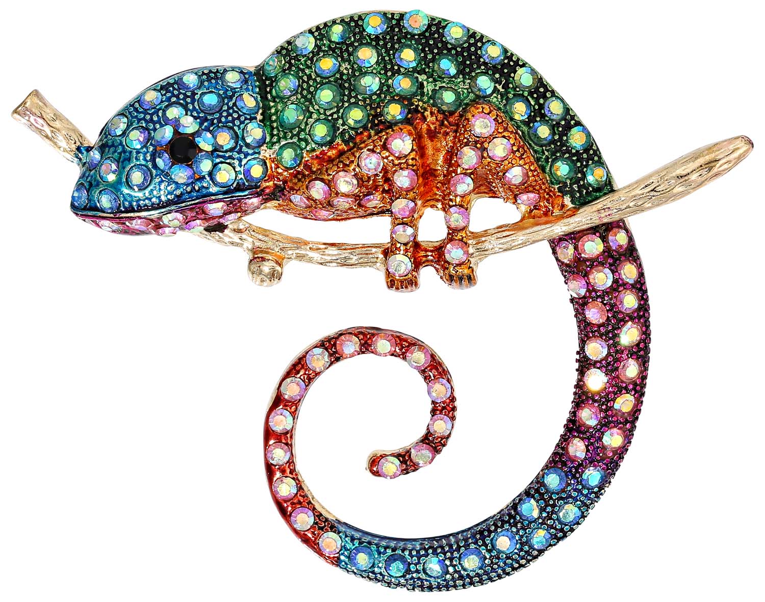 Broszka - Sparkling Chameleon