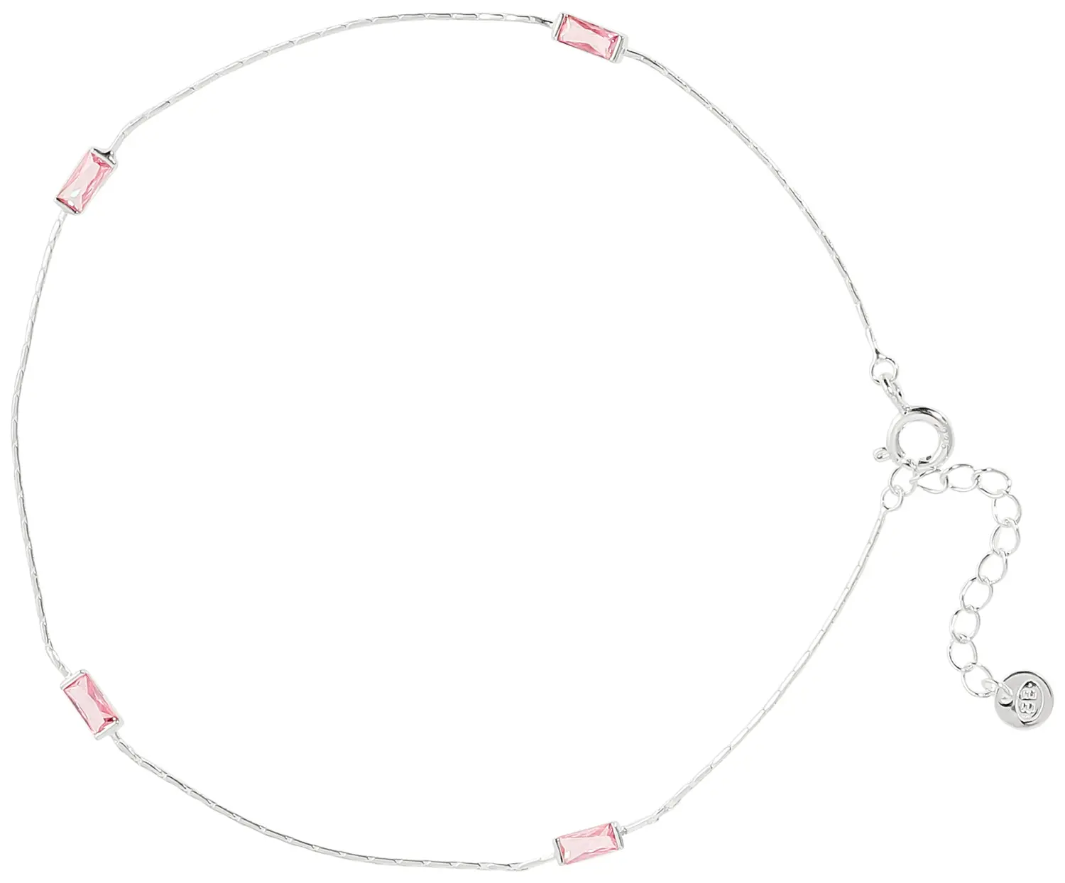 Bracelet de cheville - Pink Rectangles