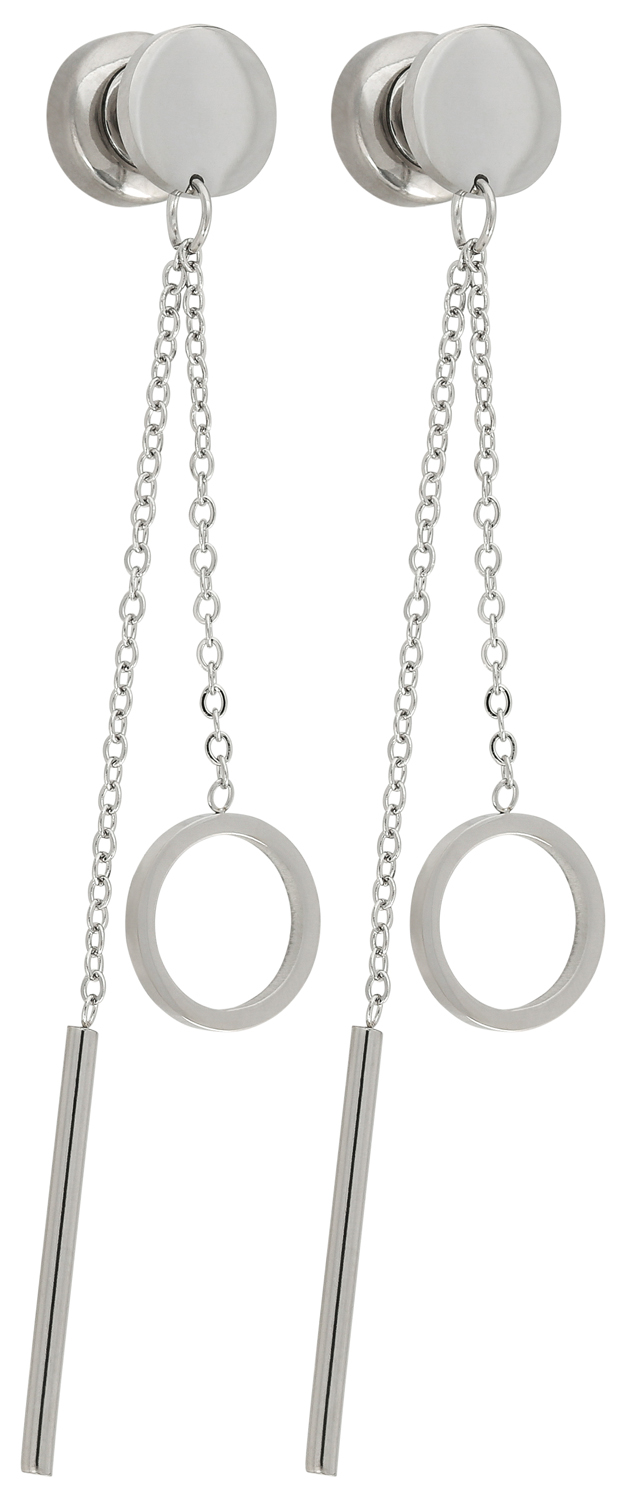 Ohrringe, Kette, Lange, Ring, Metall